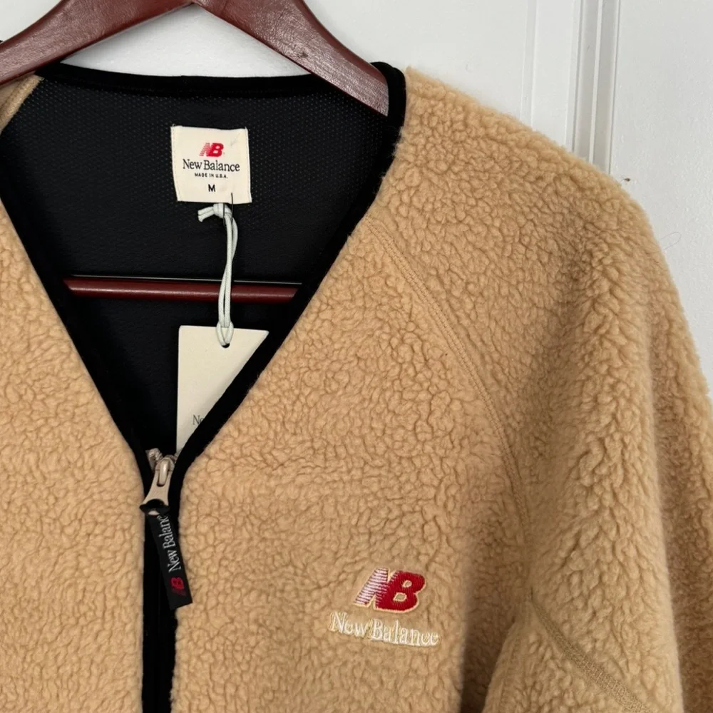 New Balance Tan Fleece Jacket - Picture 3 of 8